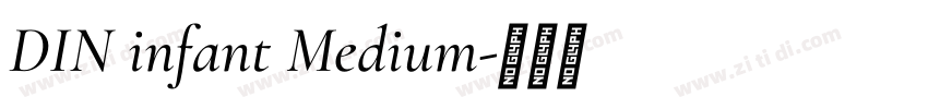 DIN infant Medium字体转换